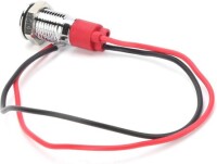 3V 8mm Water Clear Purple LED Indicator Light With 20cm Cable - 4