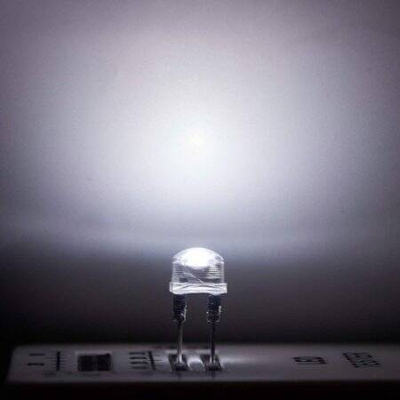 3V 8mm Water Clear RGB Slow Flash LED Indicator Light With 20cm Cable - 2