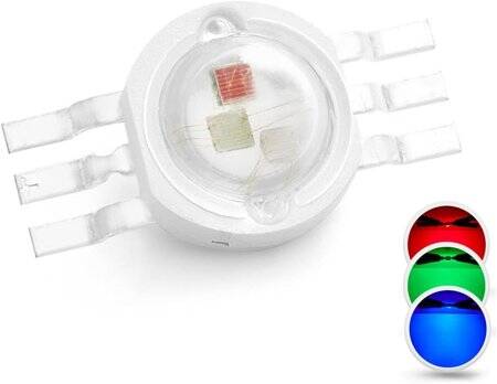 3W 6PIN SMD High Power LED Bulb RGB - 3