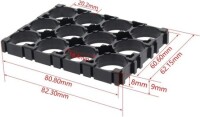 3x4 18650 Battery Holder With 18.5mm Bore Diameter - 3