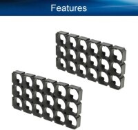 3x6 18650 Battery Holder With 18.5mm Bore Diameter - 5