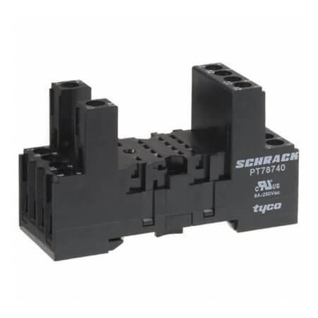4-1415033-1 RELAY SOCKET DIN RAIL 14PIN PT78740 - 1