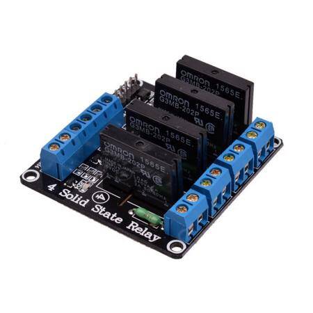 4 Channel 12V Relay Module Solid State Low Level SSR DC Control 250V 2A With Resistive Fuse - 3