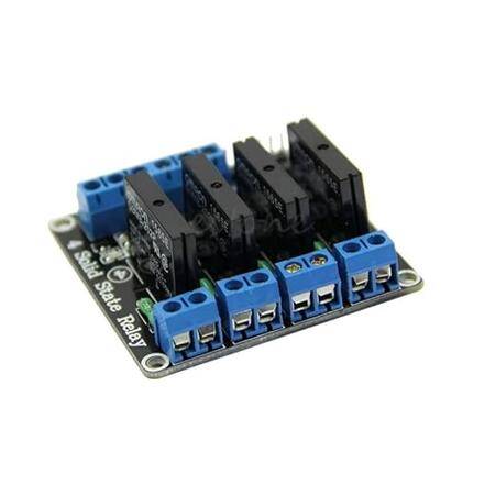 4 Channel 3-24V Relay Module Solid State Low Level SSR DC Control DC With Resistive Fuse - 2