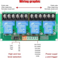 4 Channel Relay Module 30A With Optocoupler Isolation 24V Supports High And Low Triger - 2