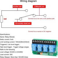 4 Channel Relay Module 30A With Optocoupler Isolation 5V Supports High And Low Triger - 3