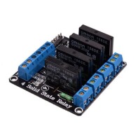 4 Kanal 12V Röle Modülü Solid State Düşük Seviye SSR DC Kontrolü 250V 2A Dirençli Sigortalı - 3