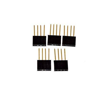4 Pin Female 11mm Tall Stackable Header Connector - 1