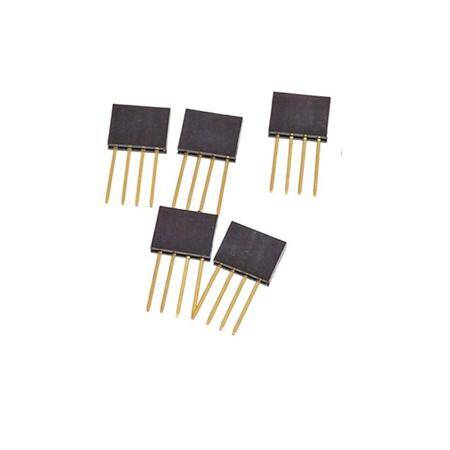 4 Pin Female 11mm Tall Stackable Header Connector - 3
