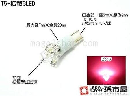 4014 0.2W SMD LED Pink - 2
