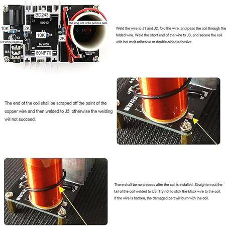 40x80MM 15W Mini Tesla Coil - 2