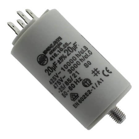 4.16.10.25.64 CAP.POL.20uF 475VAC 40x70MM PLASTIC DUCATI - 1