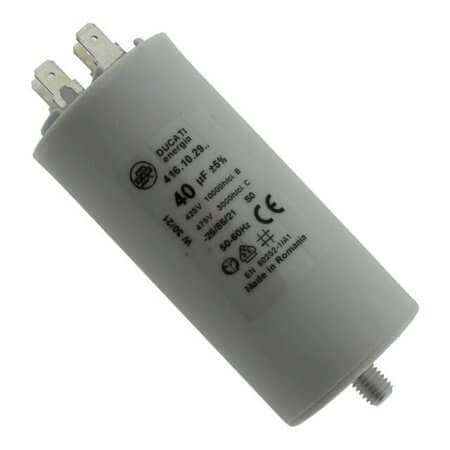 4.16.10.29.64 CAP.POL.40uF 475VAC 45.5x92 PLASTIC DUCATI - 1