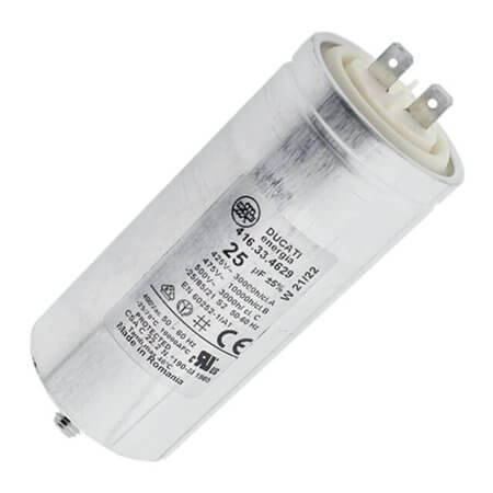 4.16.33.46.29 CAP.POL.25uF 475VAC 45*98 METAL STUD DUCATI - 1