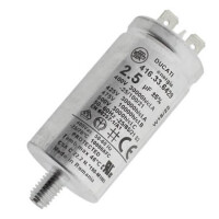 4.16.33.64.29 CAP.POL.2.5uF 475VAC 30*60 METAL STUD DUCATI - 1