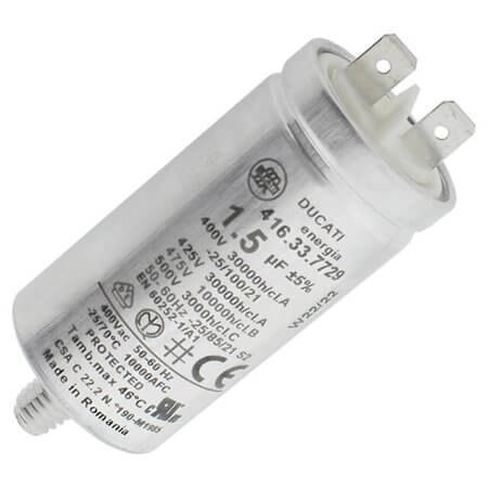 4.16.33.77.29 CAP.POL.1.5uF 475VAC 30*60 METAL STUD DUCATI - 1