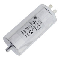 4.16.42.26.84 CAP.POL.20uF 330VAC 45X98MM METAL STUD - 1