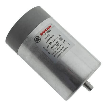 4.16.85.14.90 CAP.POL.570uF 900VDC 85x140 METAL DUCATI - 1
