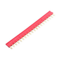 41F-J1R RELAY SLIM JUMPER SOCKET 20PIN RED - 1