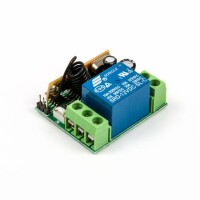 433Mhz 12V 1 Channel Relay Module Wireless Remote Control Switch - 1