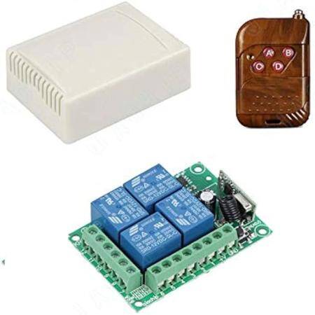 433MHz 24V 4 Channel Relay Module Wireless Remote Control Switch - Without Battery - 3