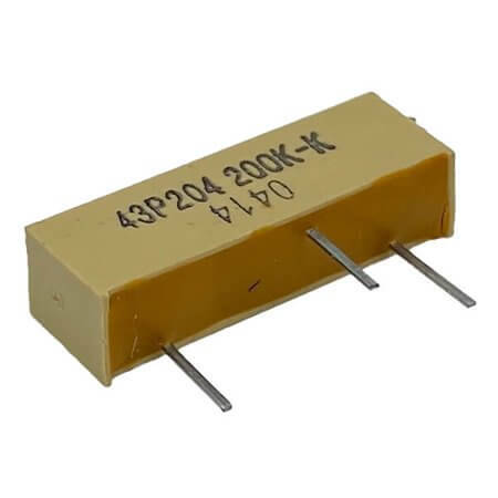 43P-205-2M-T601 TRIMPOT CERMET MULTI TURN SIDE ADJ 2M 0.75W - 1