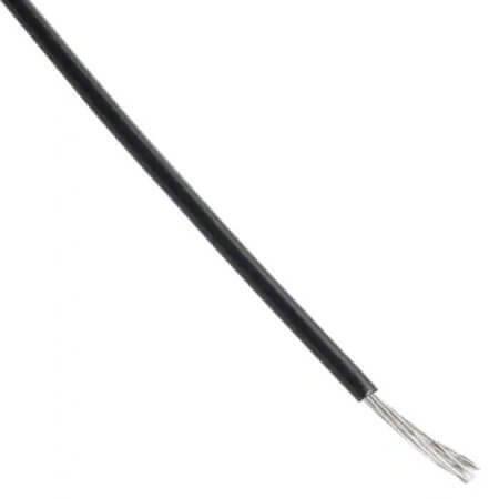 44A0111-26-0 CABLE 26AWG 0.91MM TINNED COPPER BLACK 600VAC - 1