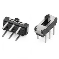 452404020202 SWITCH SLIDE 2P2T 300mA 6V On-On THT V/T - 1
