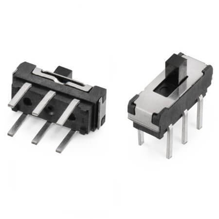 452404020202 SWITCH SLIDE 2P2T 300mA 6V On-On THT V/T - 1
