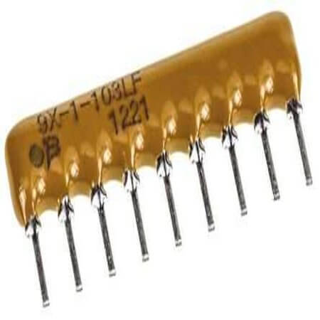 4609X-101-102 RES.NETWORK 1K Ohms 2% 1/5W SIP8+1 THT - 1
