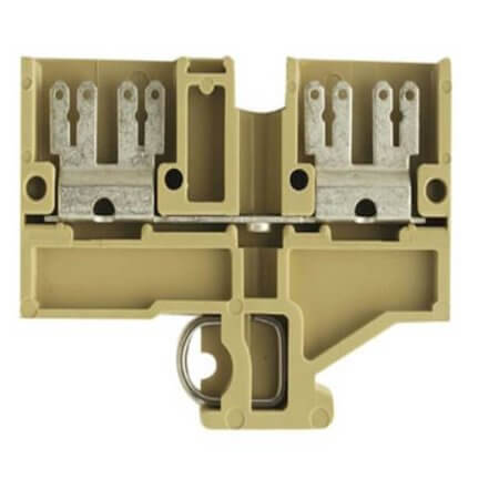 478220000 TERM BLK FEED THRU 2P W/O PUSH BUTTON GRAY - 1