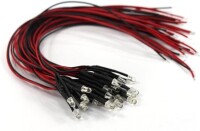 48-72V 3mm Warm White LED Indicator Light With 20cm Cable - 1