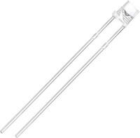 48-72V 3mm Water Clear Yellow LED Indicator Light With 20cm Cable - 4
