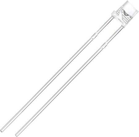 48-72V 3mm Water Clear Yellow LED Indicator Light With 20cm Cable - 4