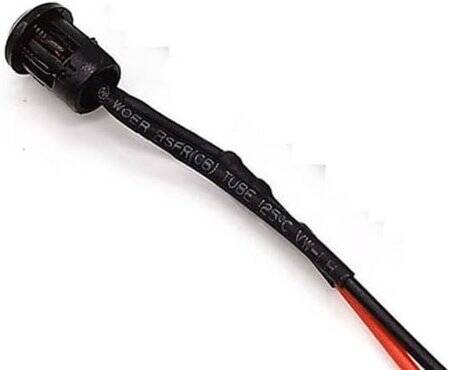 48-72V 5mm Warm White LED Indicator Light With 20cm Cable - 3