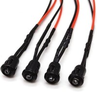 48-72V 5mm Warm White LED Indicator Light With 20cm Cable - 4