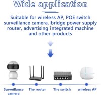 48V 0.5A 100M PoE Injector UK Plug - Silver Network Port - 5