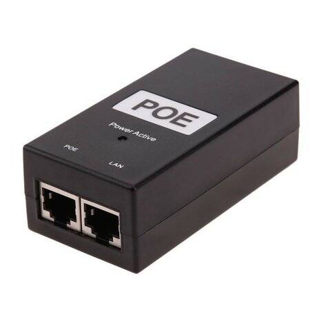 48V 0.5A Gigabit PoE Injector UK Plug - 2