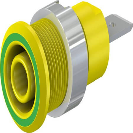 49.7046-20 4 MM SAFETY SOCKET GREEN/YELLOW - 1