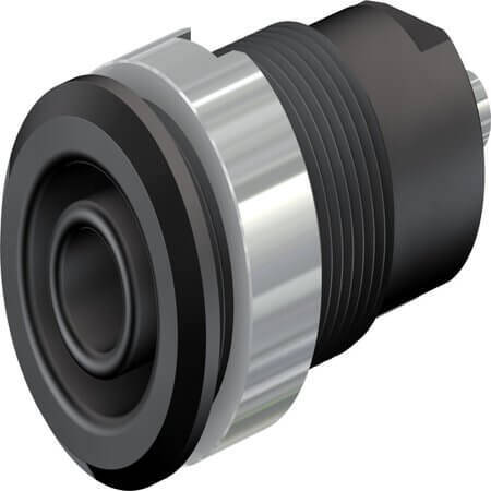 49.7049-21 SOCKET EVC PANEL MOUNT BLACK - 1