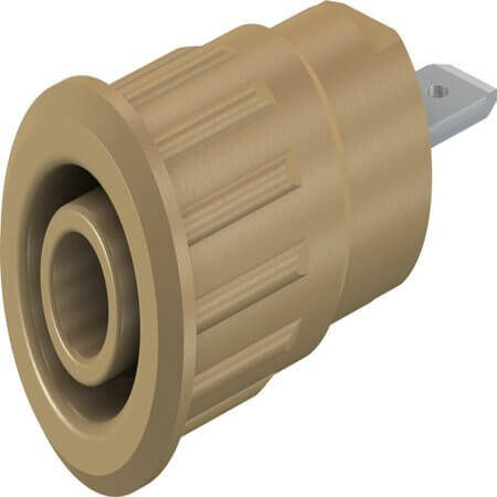 49.7079-27 4 MM SAFETY SOCKET BROWN - 1