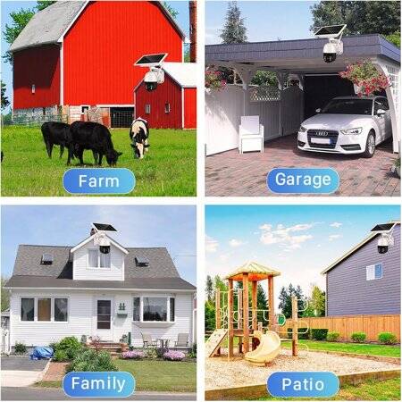 4G Solar Wireless Surveillance Camera - 2 Million WiFi Version No Memory Card - 6
