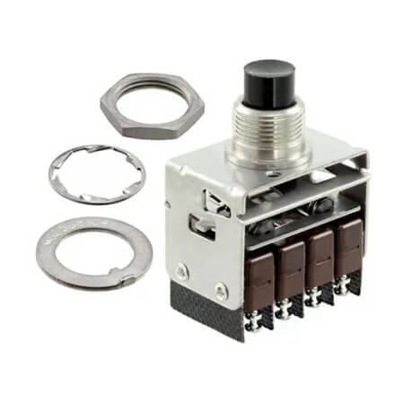 4PB714-T2 SWITCH PUSH BUTTON 5A 115V/28V On-(Off) - 1