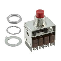 4PB717-T2 SWITCH PUSH BUTTON 5A 115V/28V On-(Off) - 1