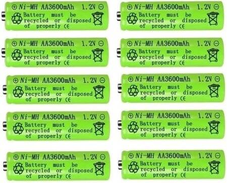 4PCS GP AA 3600MAH Ni-MH Şarj Edilebilir Pil - 5