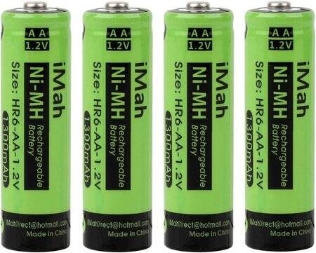4PCS PALO AA1300MAH Ni-MH Şarj Edilebilir Pil - 1