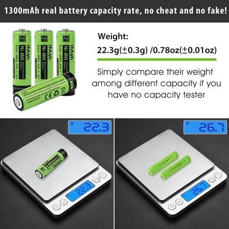 4PCS PALO AA1300MAH Ni-MH Şarj Edilebilir Pil - 2