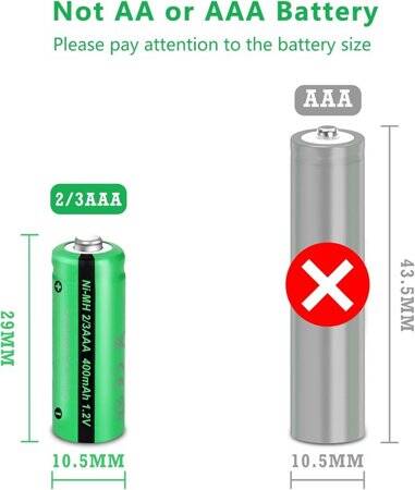4PCS PALO AAA1300MAH Ni-MH Şarj Edilebilir Pil - 2