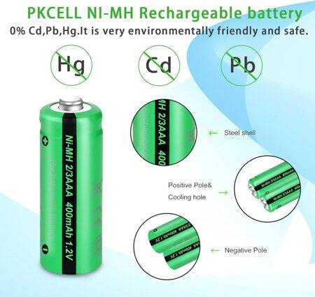 4PCS PALO AAA1300MAH Ni-MH Şarj Edilebilir Pil - 3