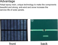 4V 100MA Solar Panel - DIY Drive Micro Motor Size:65x55mm - DIY Drive Micro Motor - 2